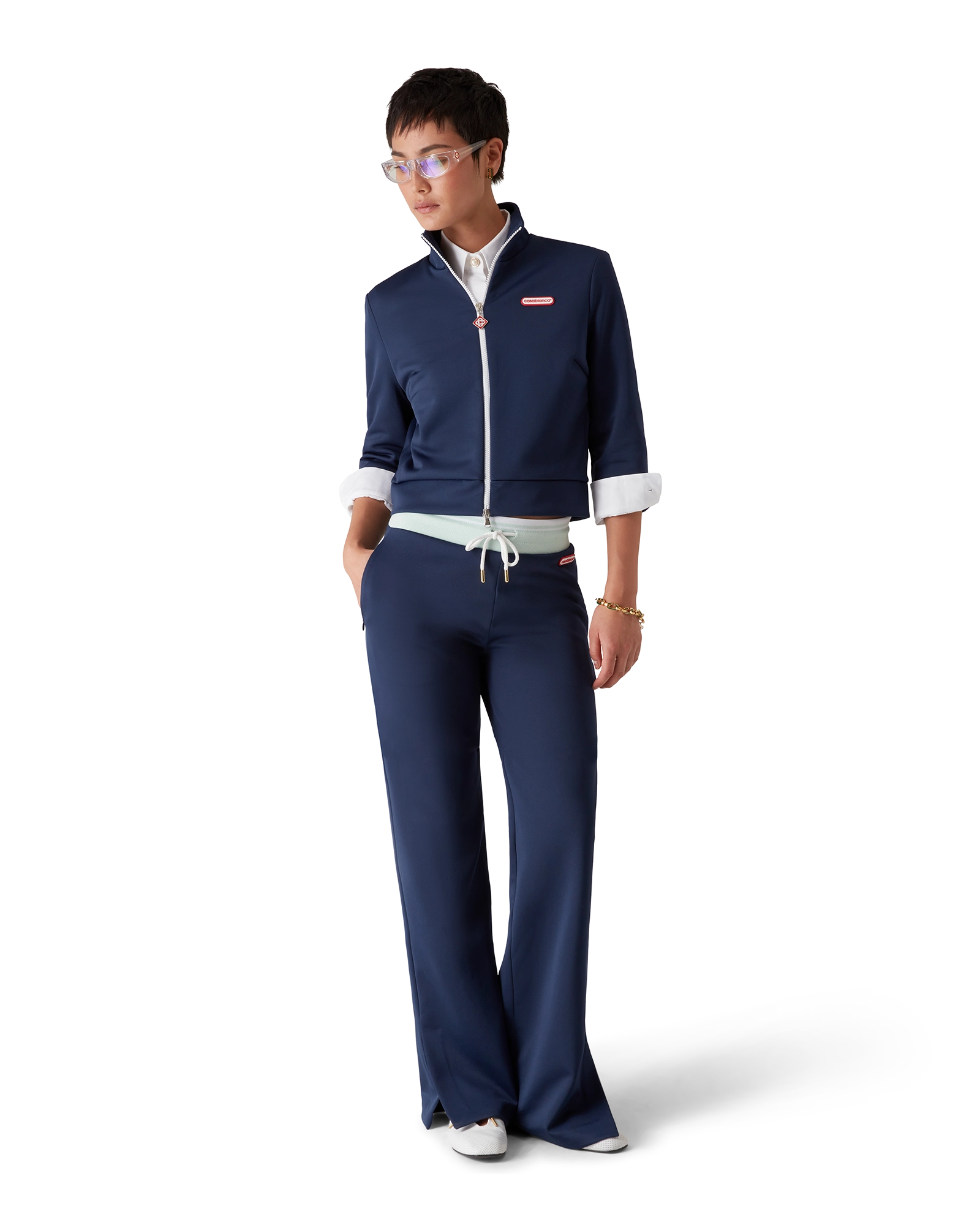 Tricot Cropped Track Jacket - 图片 2