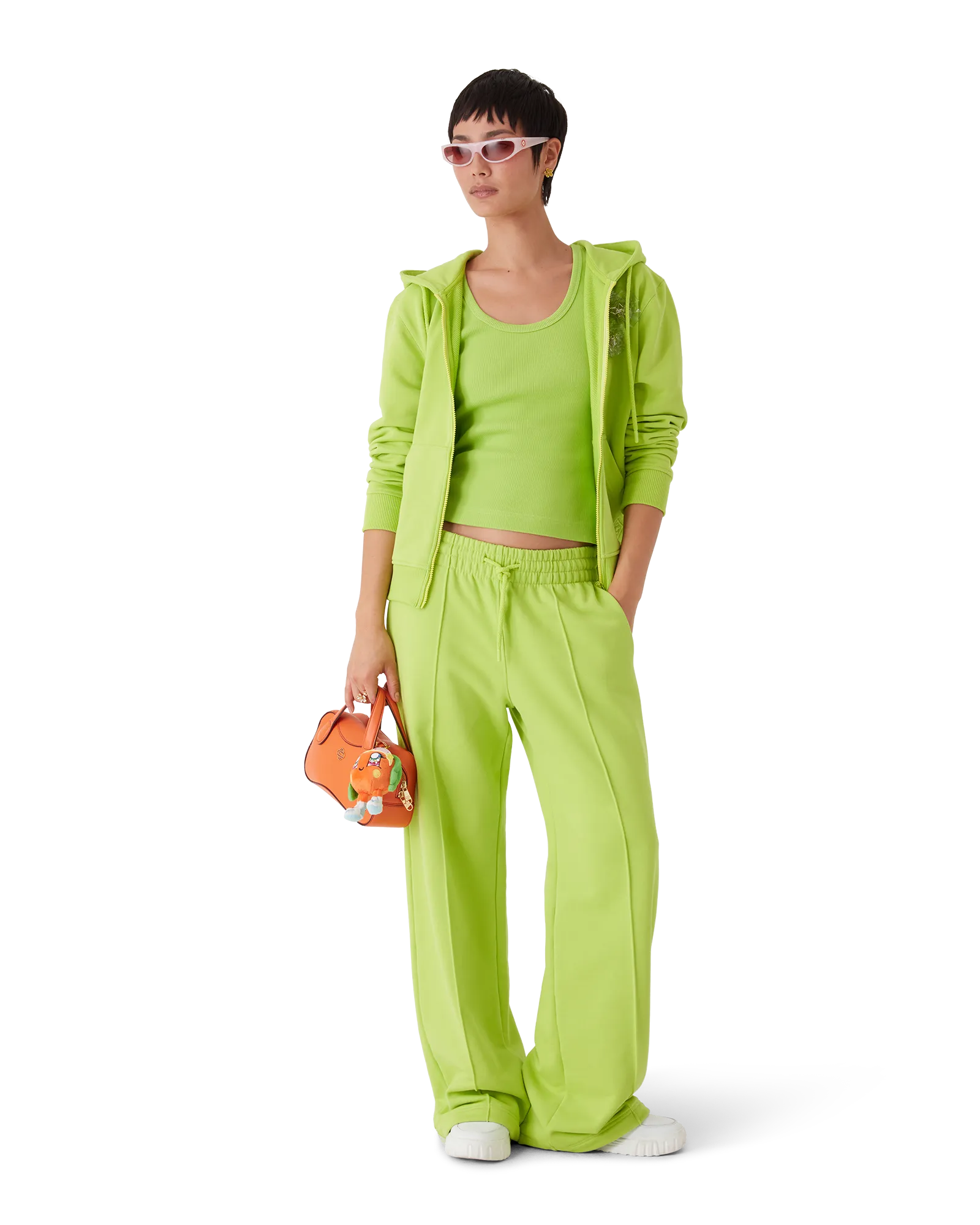 Open Hem Sweatpants - 图片 2