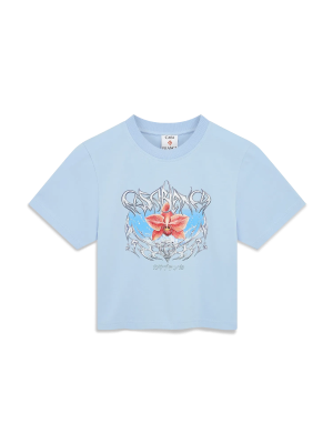 Blades Cropped Short Sleeve T-Shirt