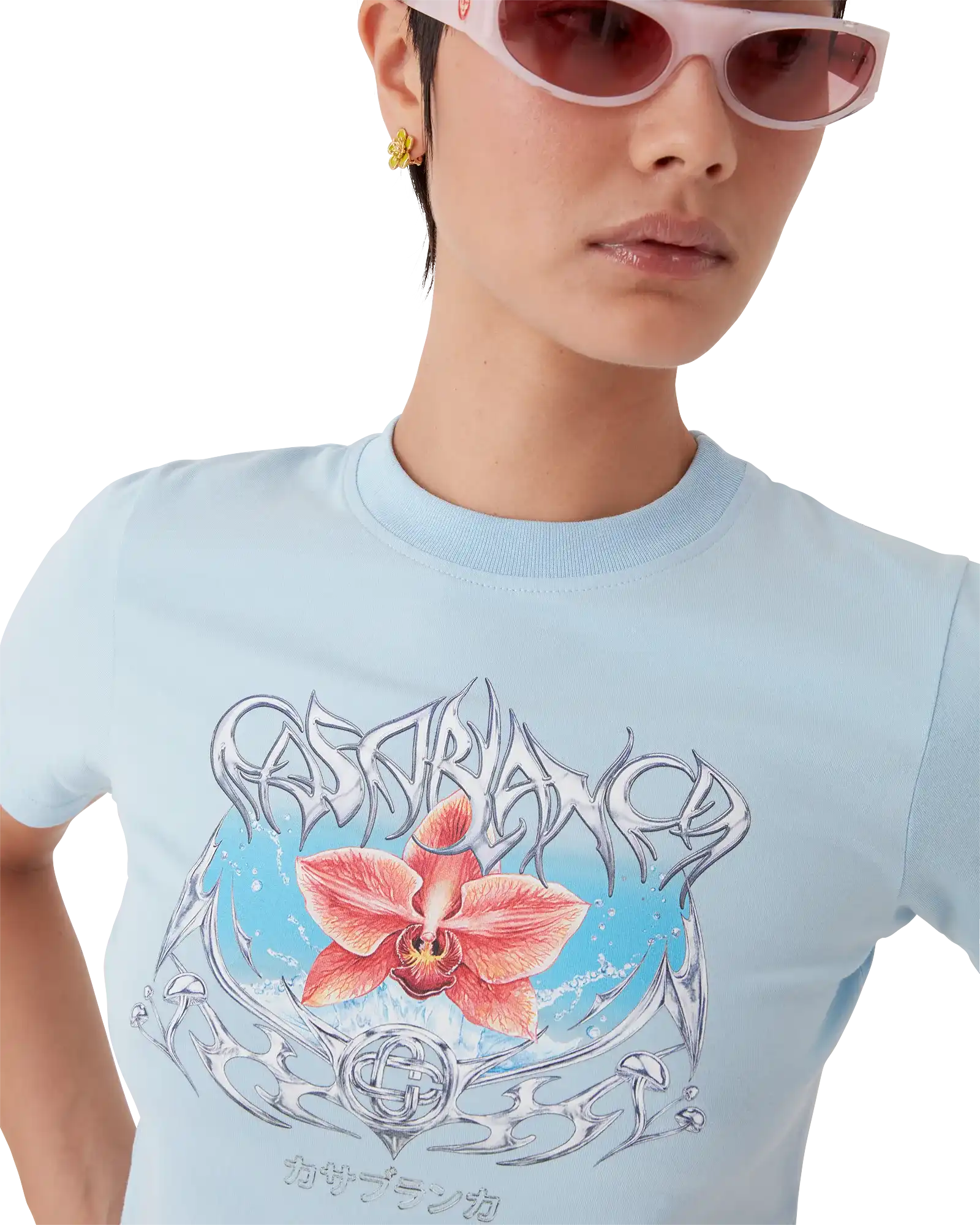 Blades Cropped Short Sleeve T-Shirt - 图片 5