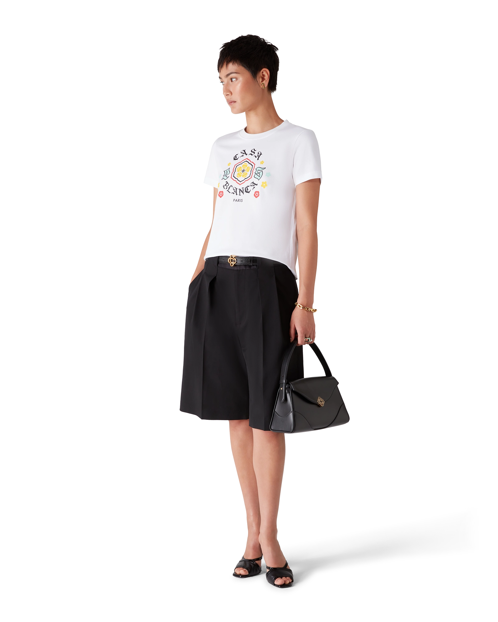 Emblem Fitted Short Sleeve T-Shirt - 图片 4