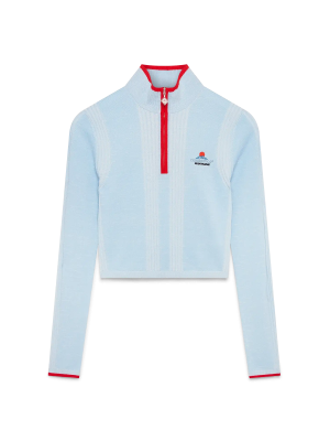 Ski Merino Base Layer Crop Top