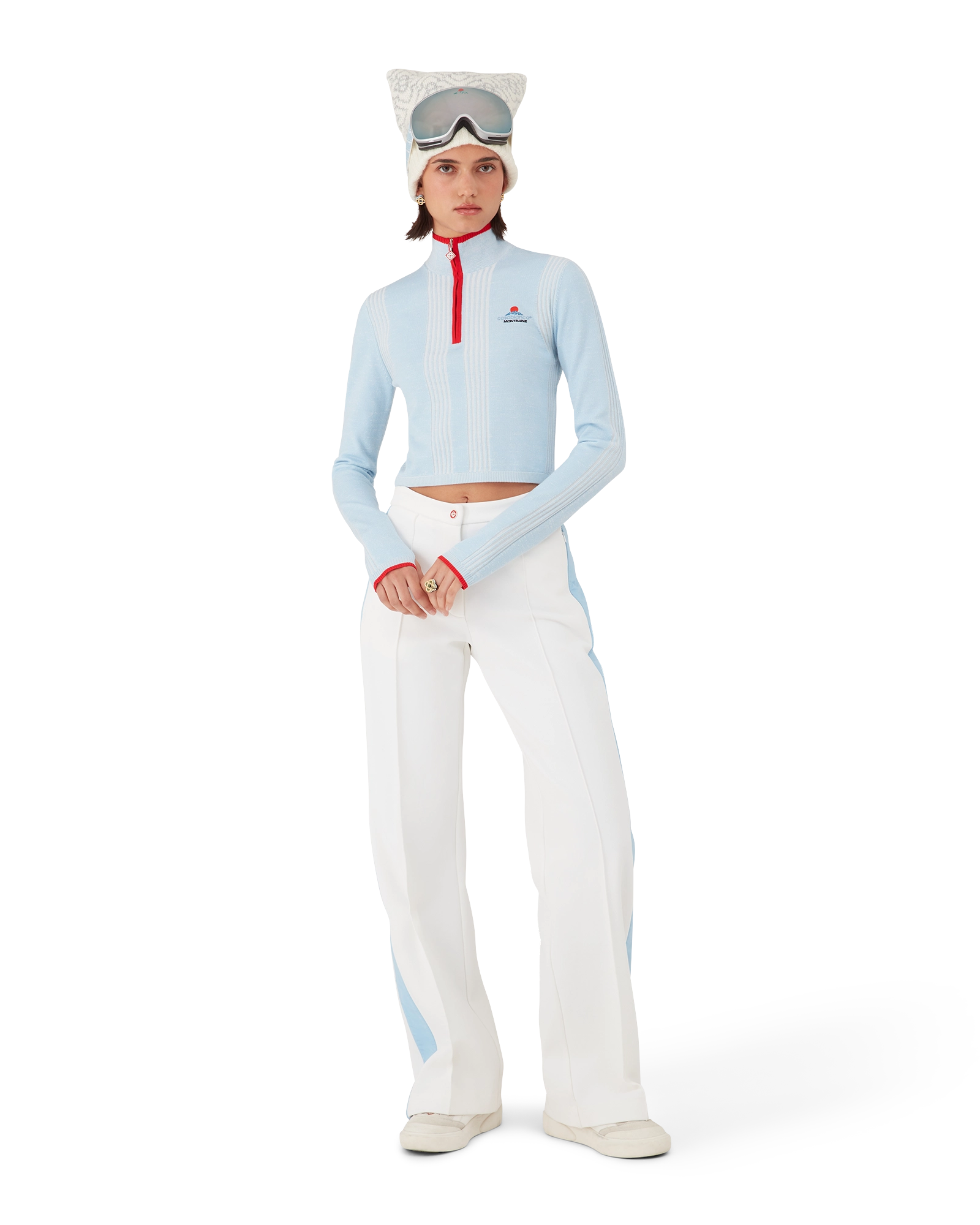 Ski Merino Base Layer Crop Top - 图片 2