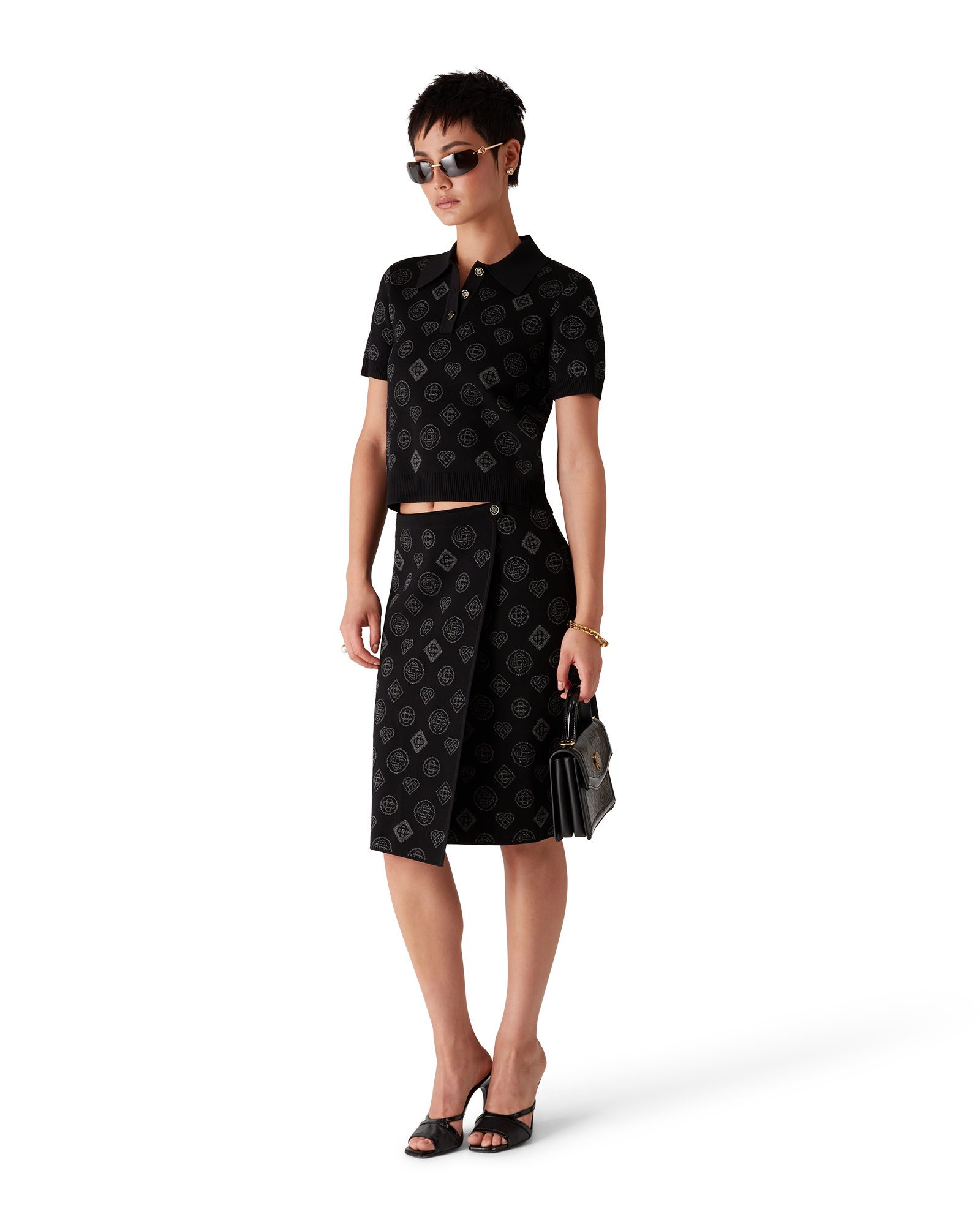 Monogram Jacquard Skirt - 图片 2