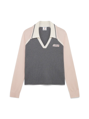 Merino Tennis Long Sleeve Polo