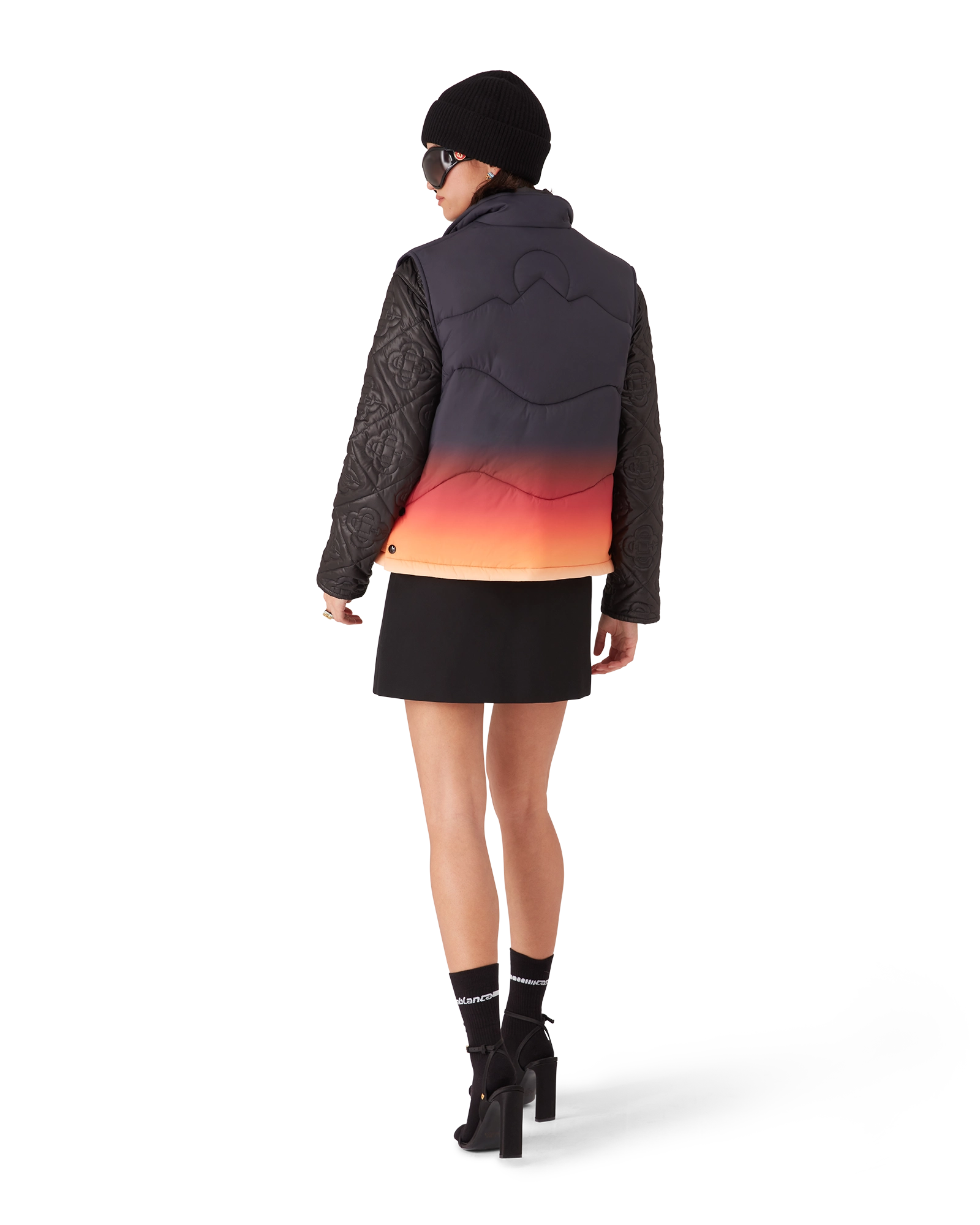 Gradient Nylon Puffer Gilet - 图片 3