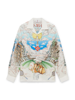 Paris Store Classic Long Sleeve Silk Shirt