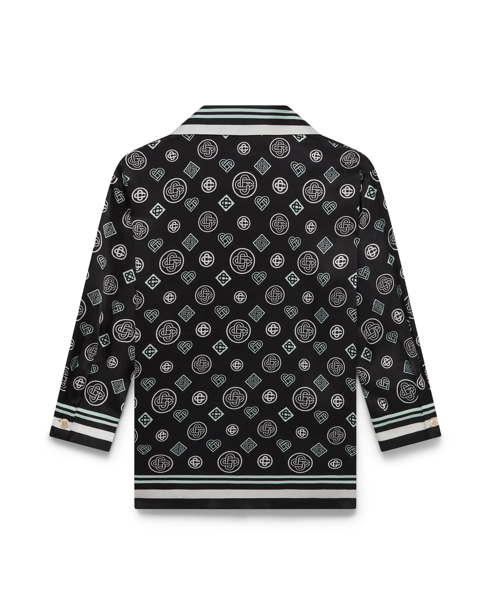 Monogram Pyjama Silk Satin Shirt - 图片 6