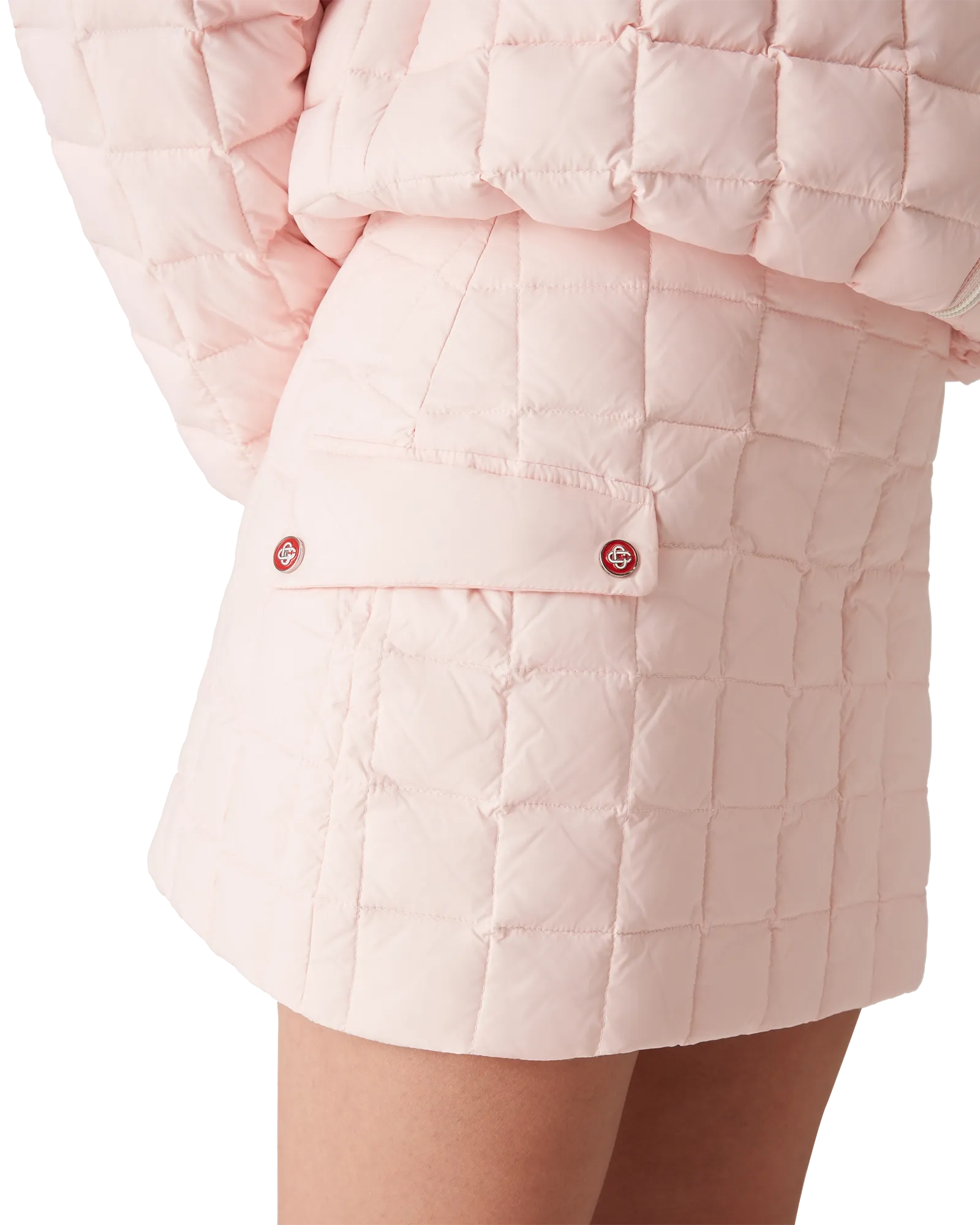 Nylon Quilted Mini Skirt - 图片 5