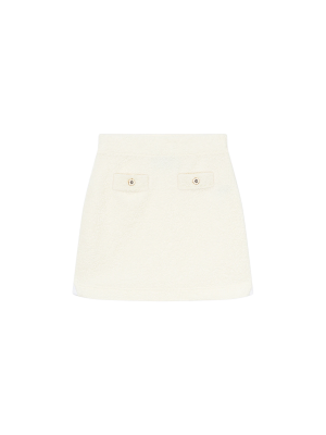 Off-White Terry Mini Skirt