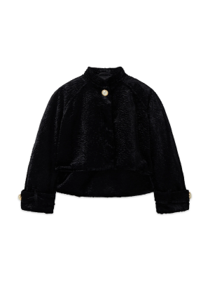Astrakhan Short Suit Jacket
