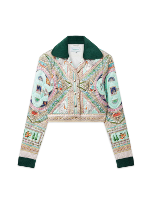 Le Labyrinthe Quilted Cropped Jacket