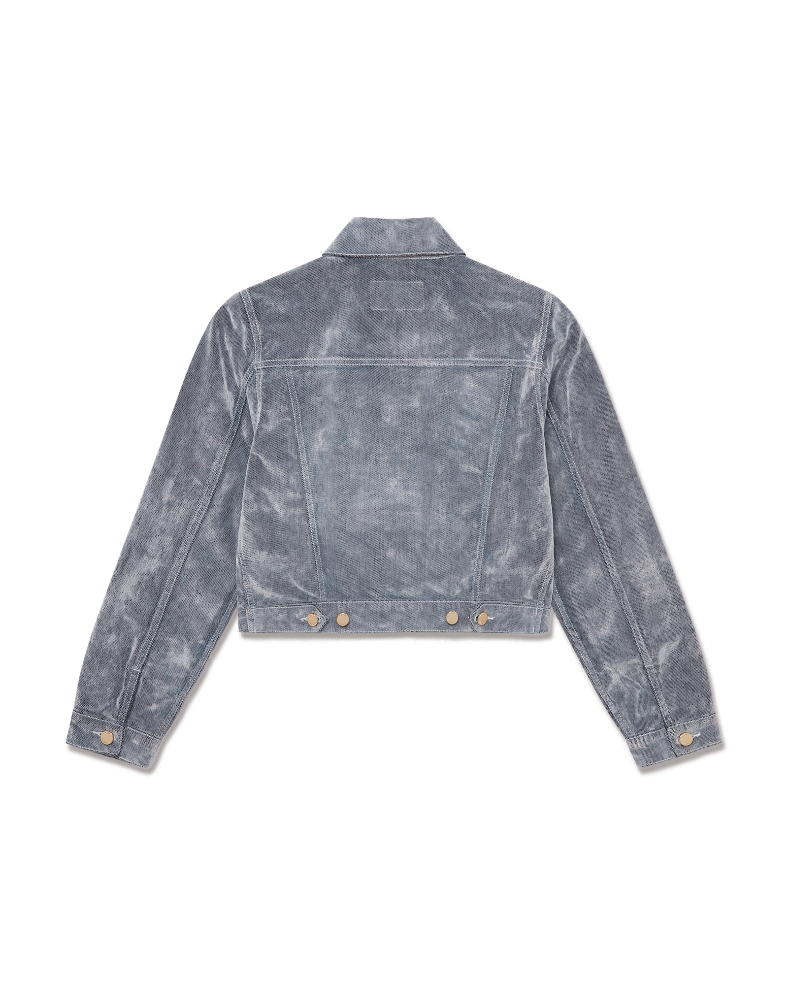 Peach Texture Denim Jacket - 图片 6