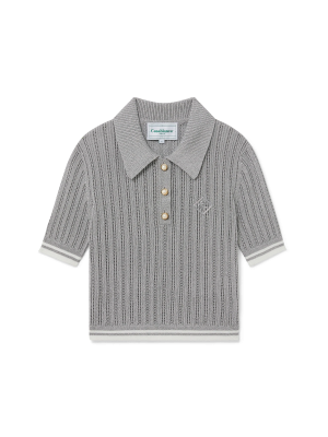 Silver Short Sleeve Polo Shirt