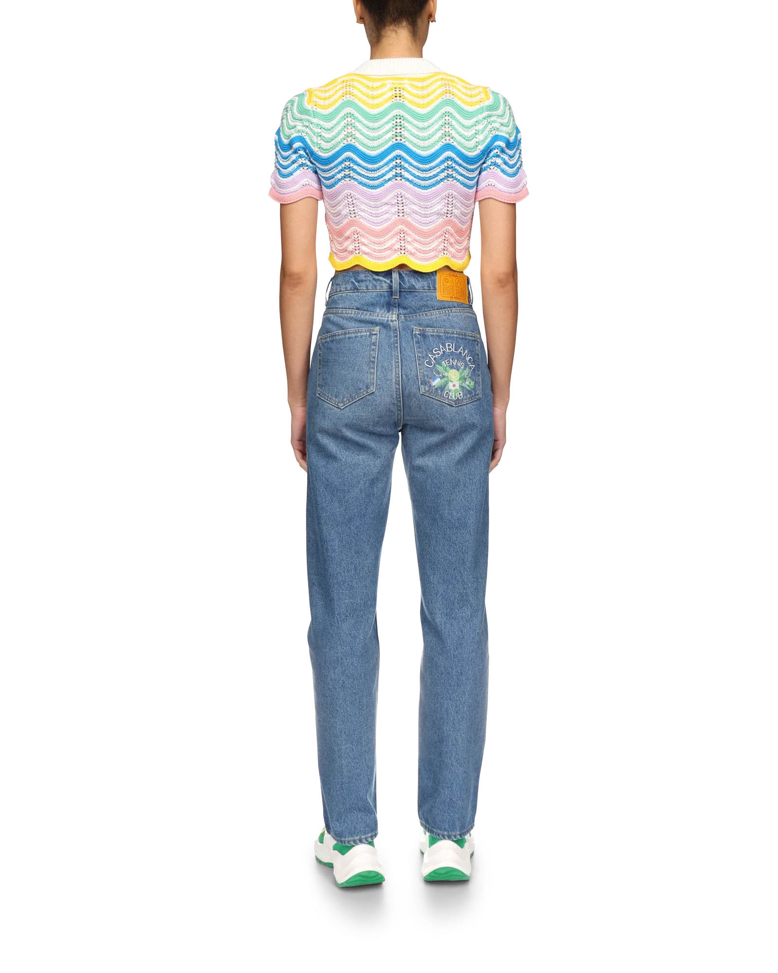 Gradient Wave Crochet Top - 图片 4