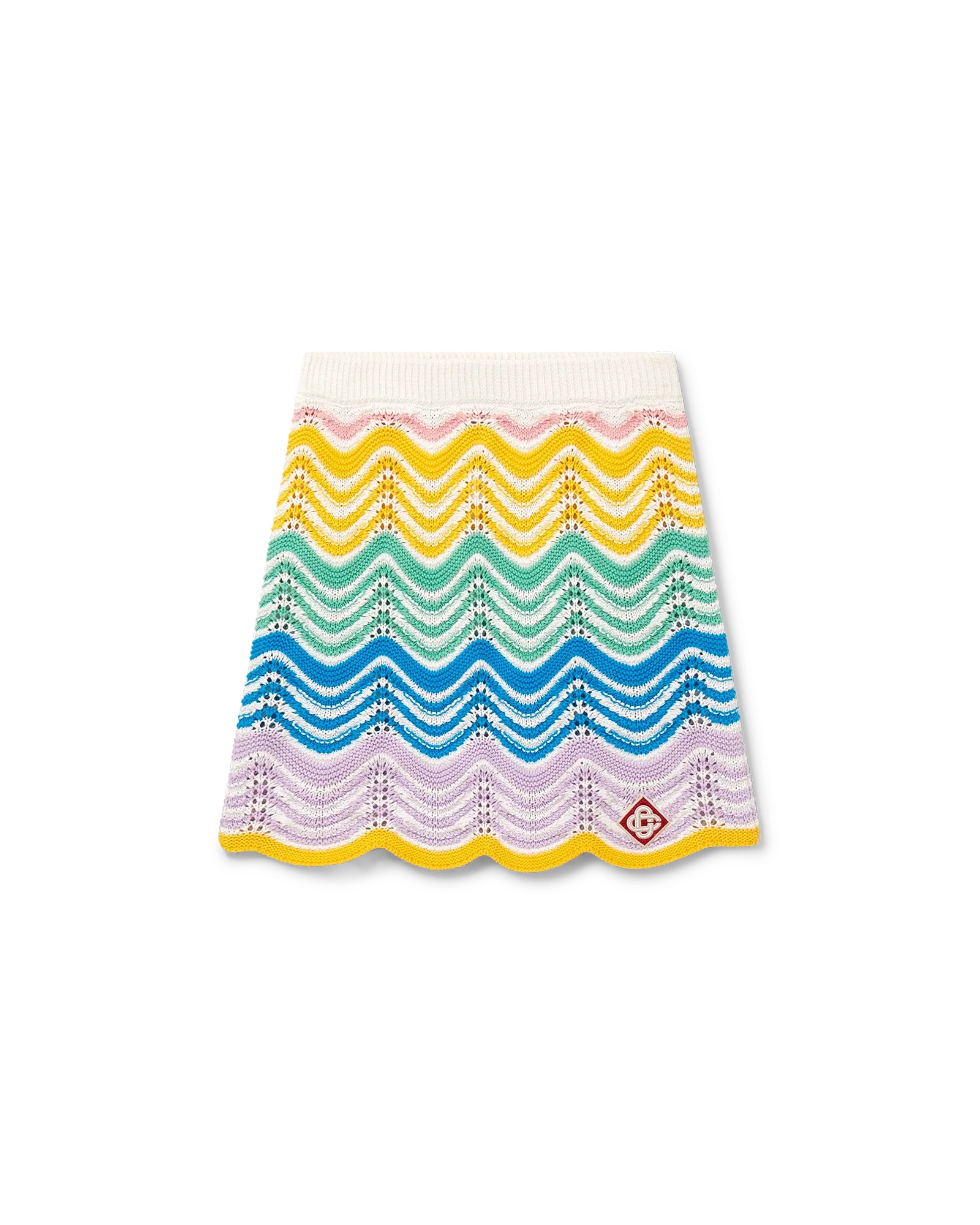 Gradient Wave Crochet Skirt