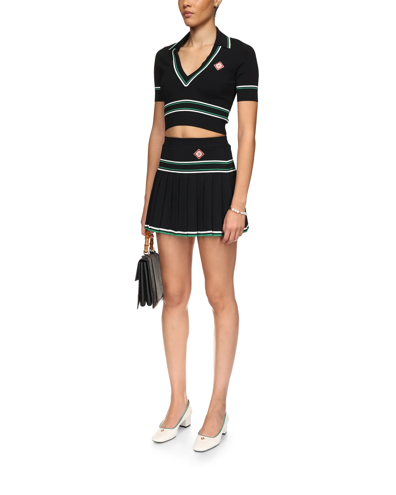 Pleated Knit Skirt - 图片 3