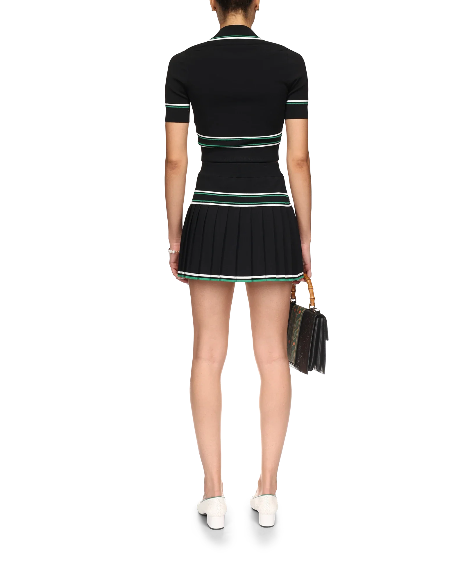 Pleated Knit Skirt - 图片 4