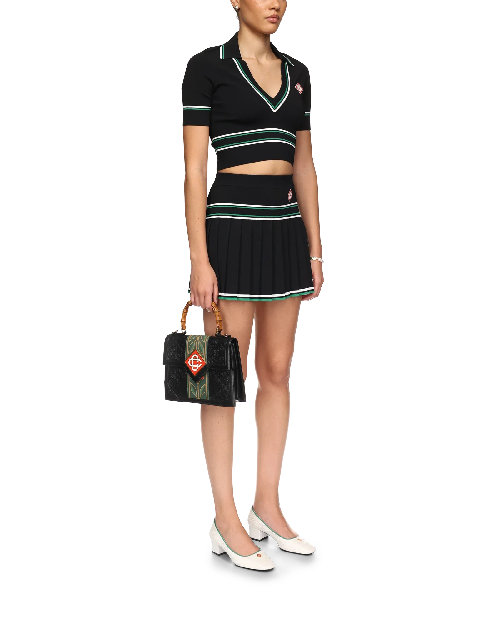 Pleated Knit Skirt - 图片 5