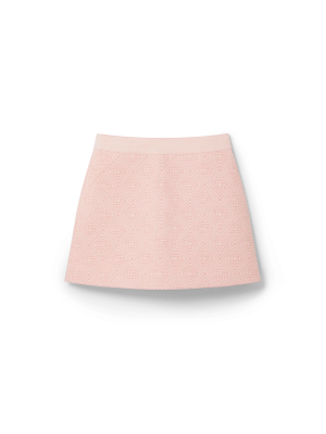 Monogram Quilted Skirt