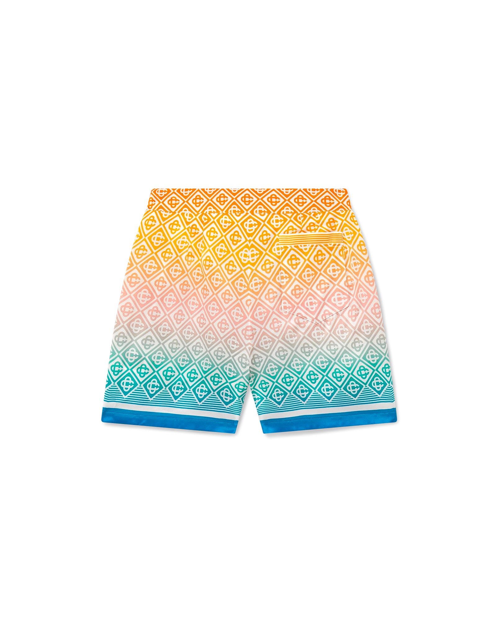 Gradient Monogram Silk Tailored Shorts - 图片 2