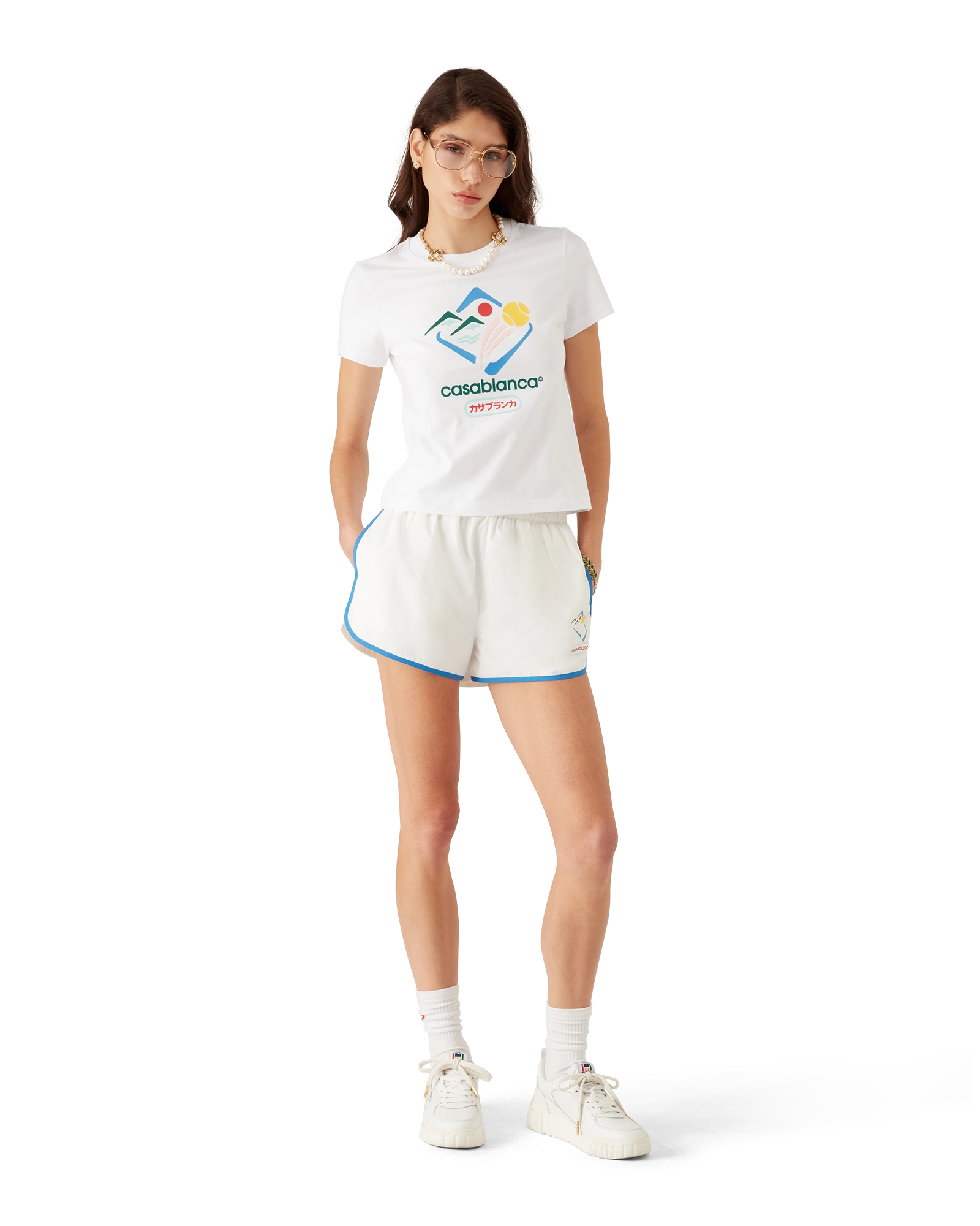 Montagne Sportif Cropped Short Sleeve T-Shirt - 图片 2