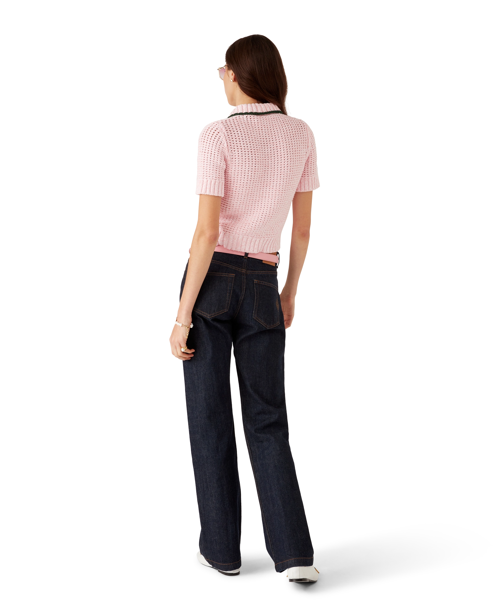 Cotton Mouliné Polo Shirt - 图片 3