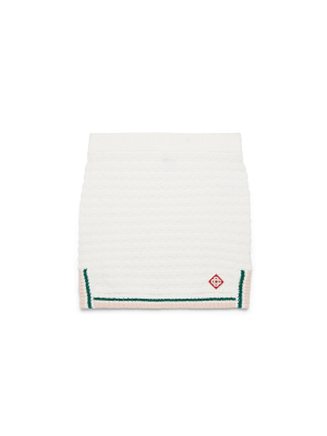 Cotton Bouclé Mini Skirt