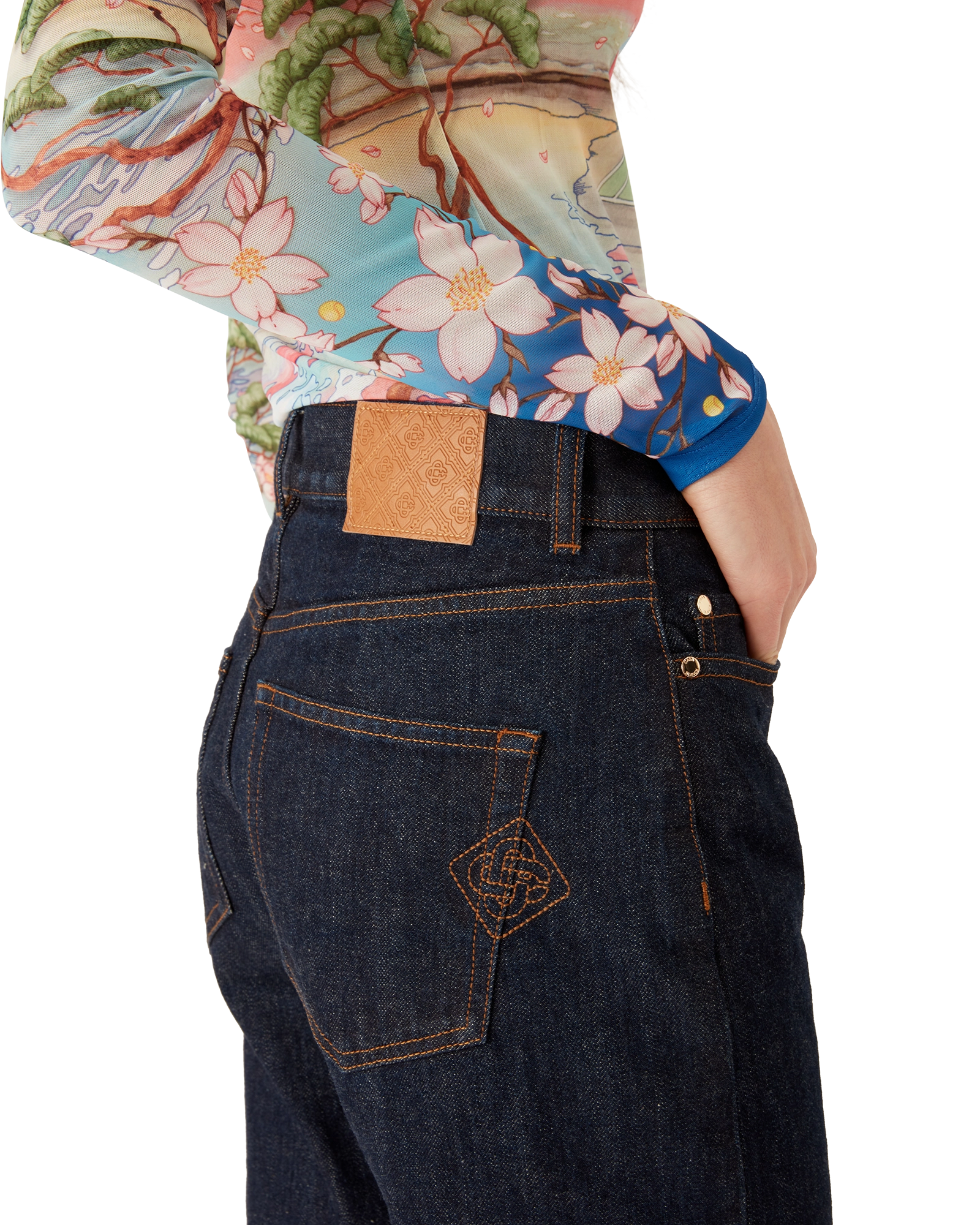 Denim Shirt with Logo Embroidery - 图片 5