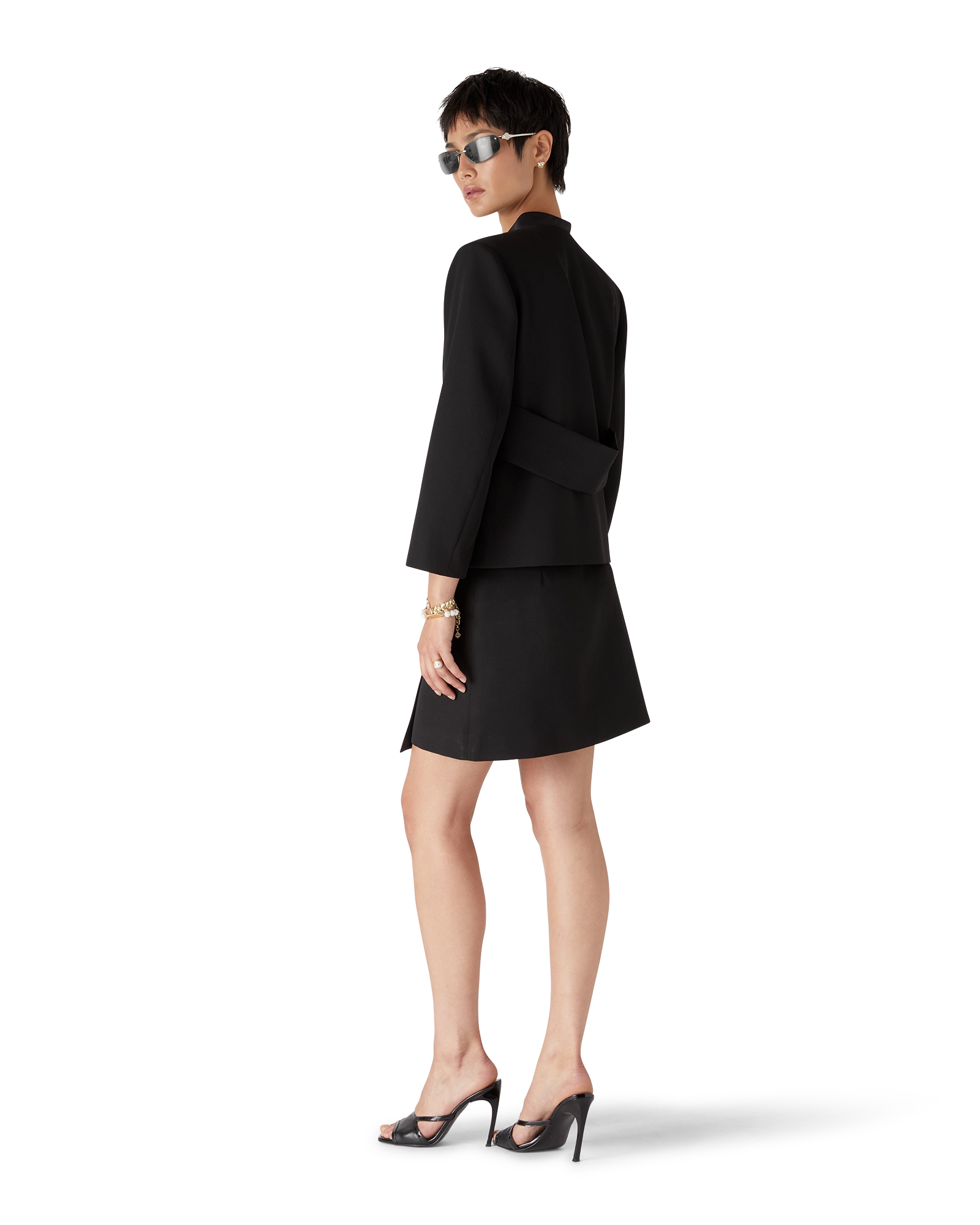 Wool Tailoring Wrap Skirt - 图片 3