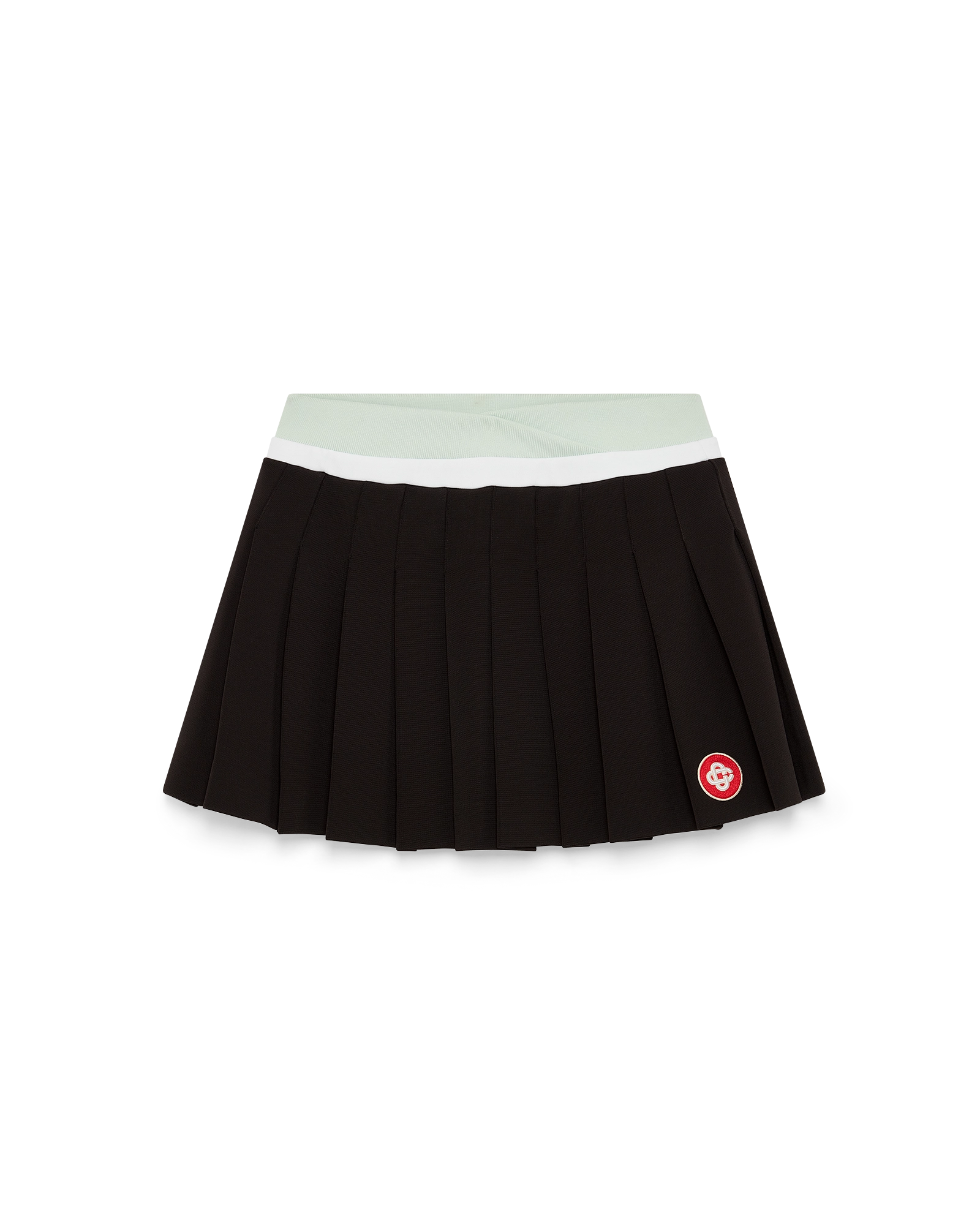 Scuba Pleated Mini Skirt