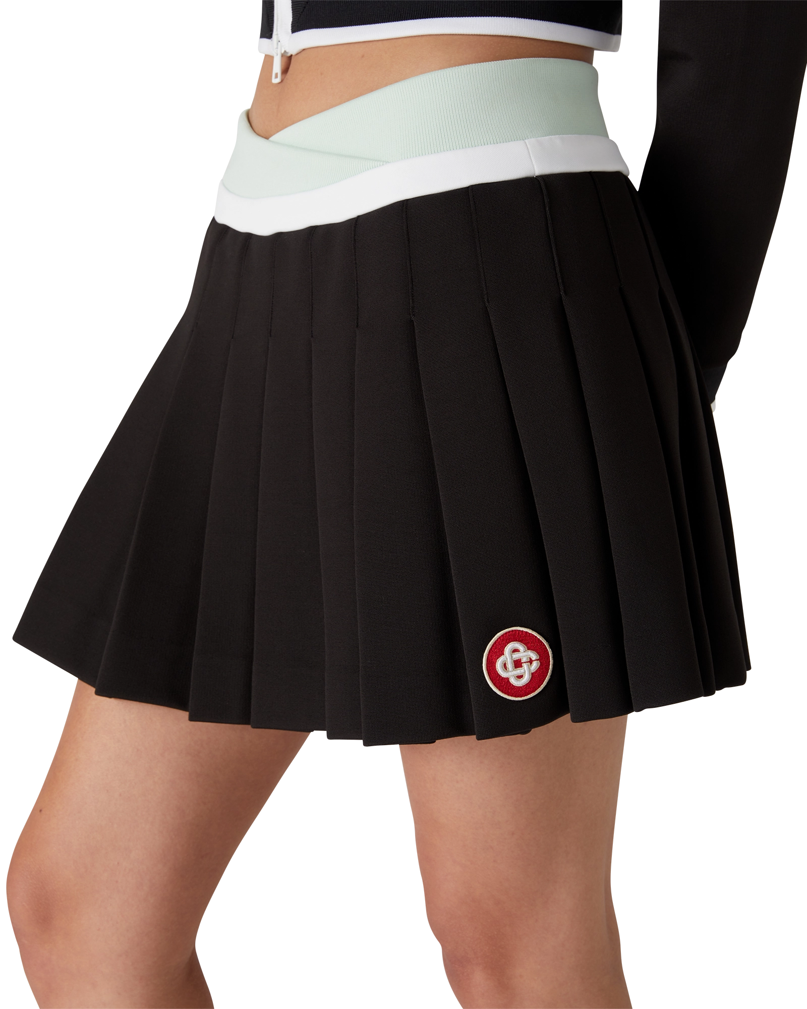 Scuba Pleated Mini Skirt - 图片 4