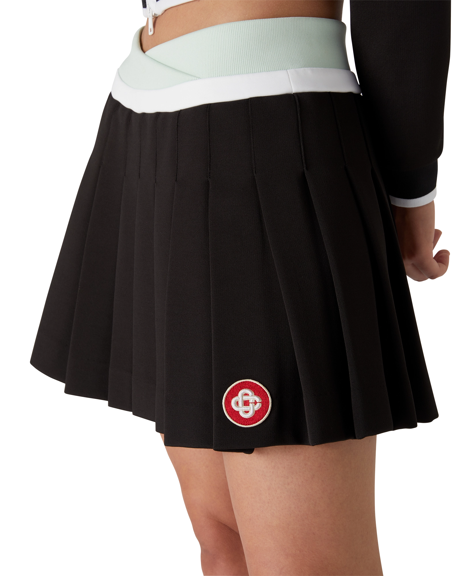 Scuba Pleated Mini Skirt - 图片 5