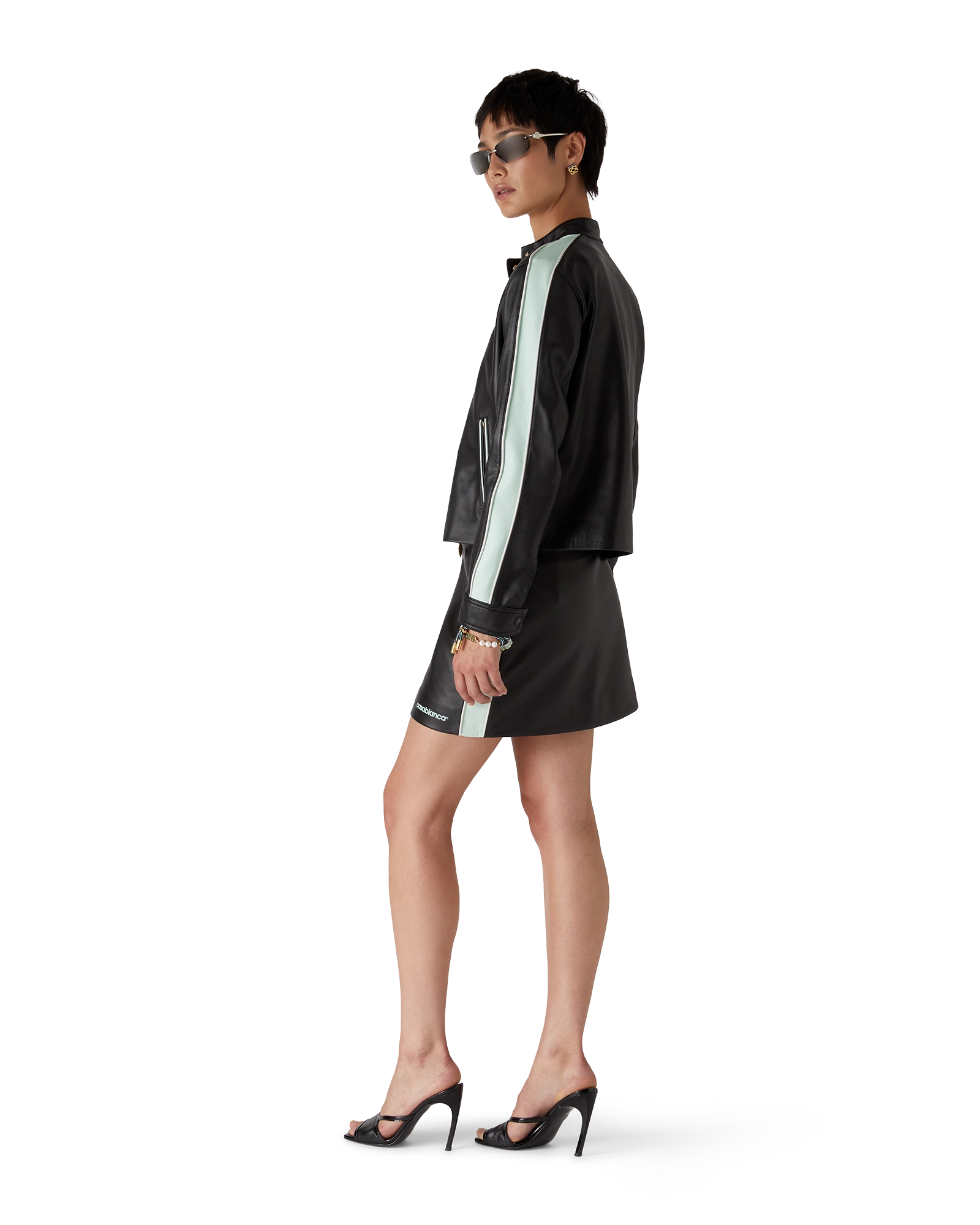 Leather Mini Skirt - 图片 3