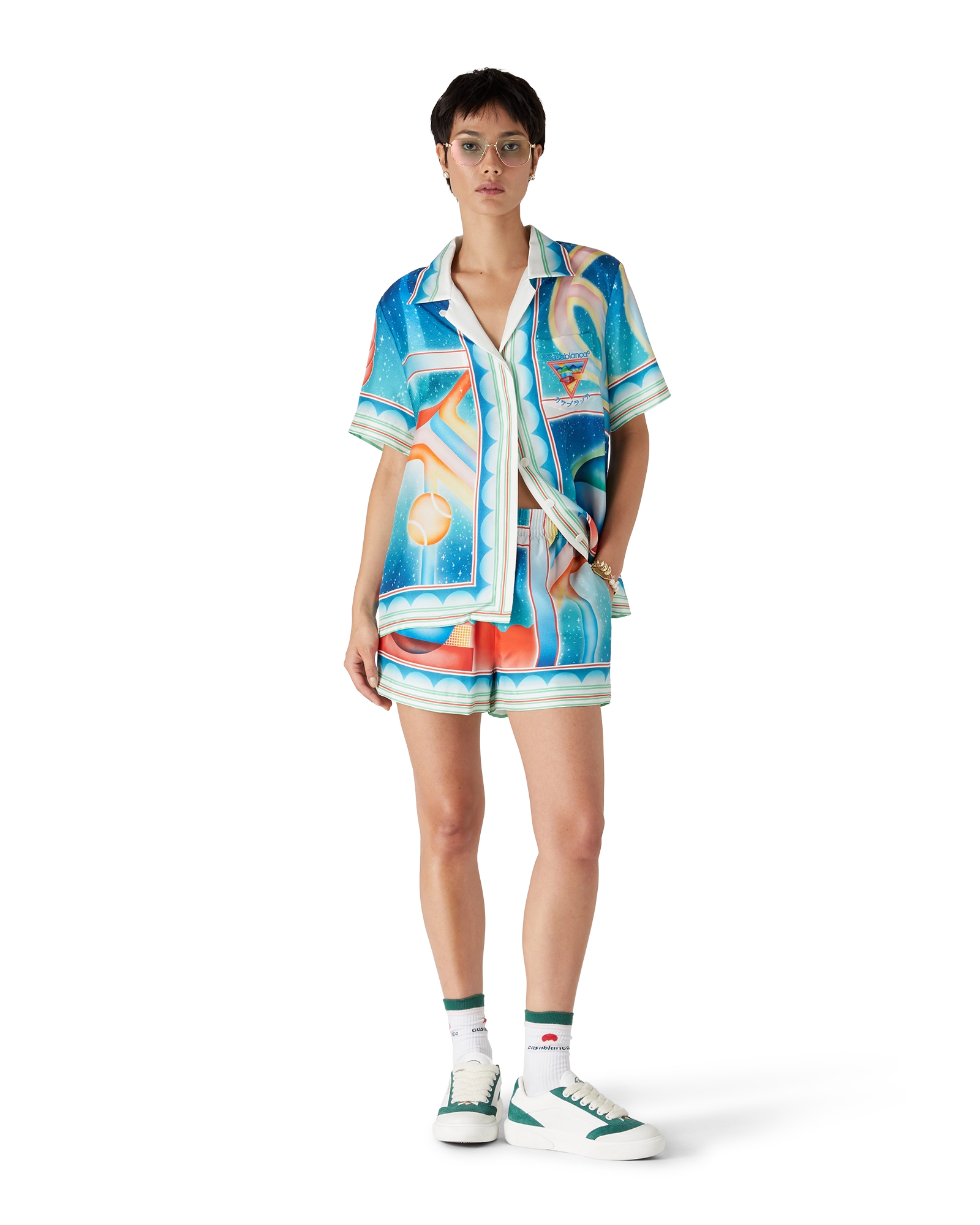 Galaxy Court Silk Shorts - 图片 2