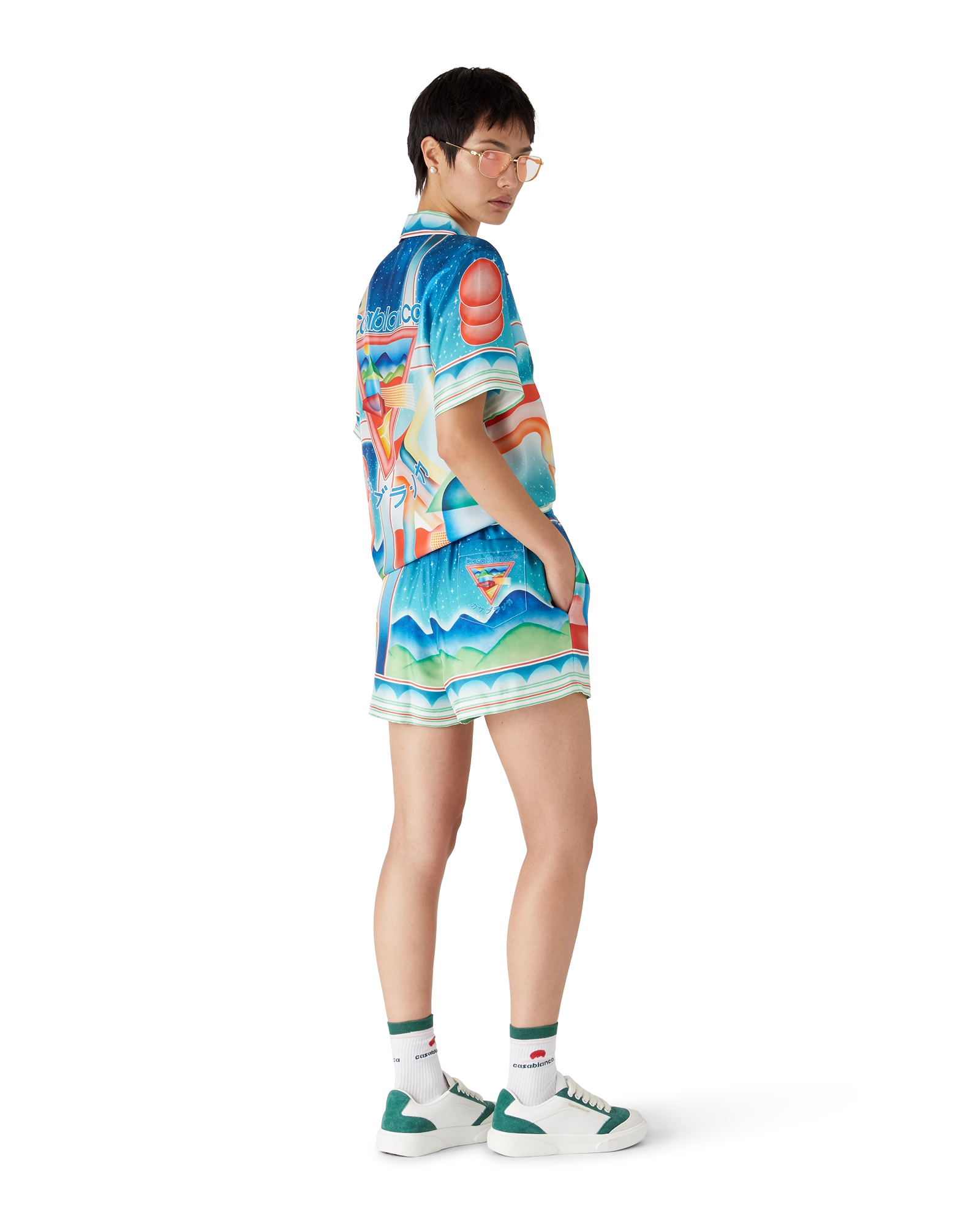 Galaxy Court Silk Shorts - 图片 3