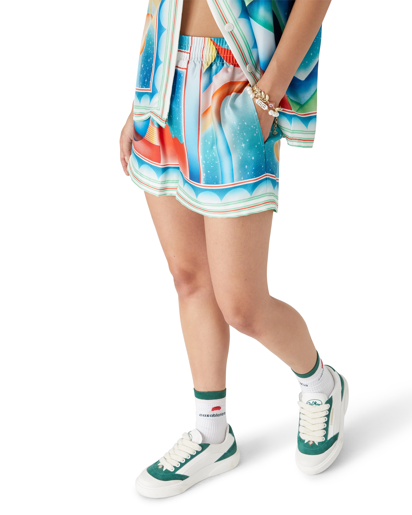 Galaxy Court Silk Shorts - 图片 4