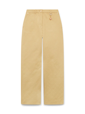 Cotton Monogram Jacquard Trousers