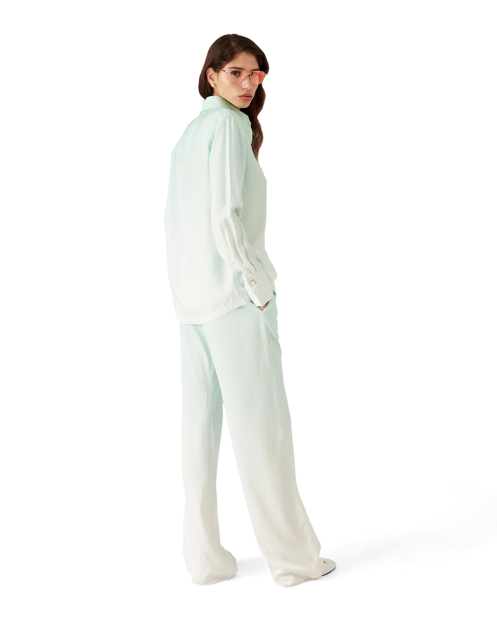 Gradient Monogram Jacquard Trousers - 图片 3