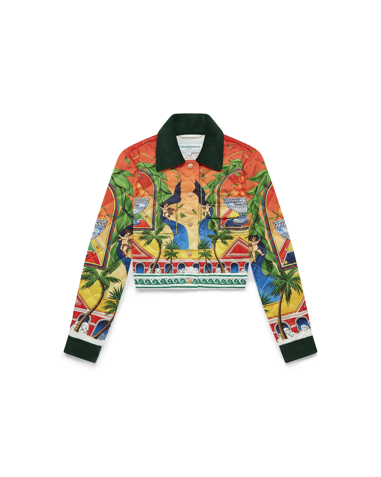 Triomphe D'Orange Quilted Cropped Jacket