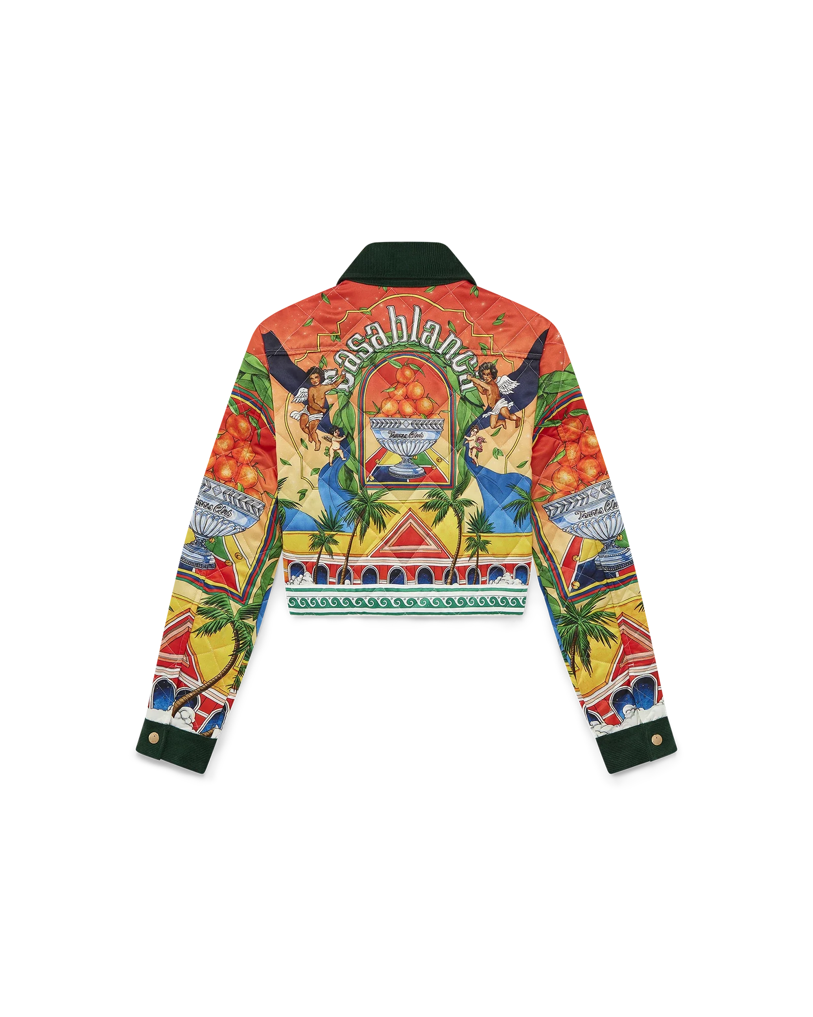 Triomphe D'Orange Quilted Cropped Jacket - 图片 6