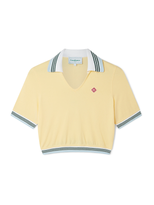 Cropped Pique Polo