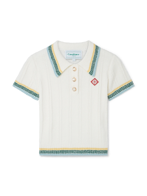 Rib Boucle Polo Shirt