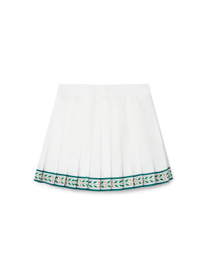 Laurel Silk Tennis Mini Skirt