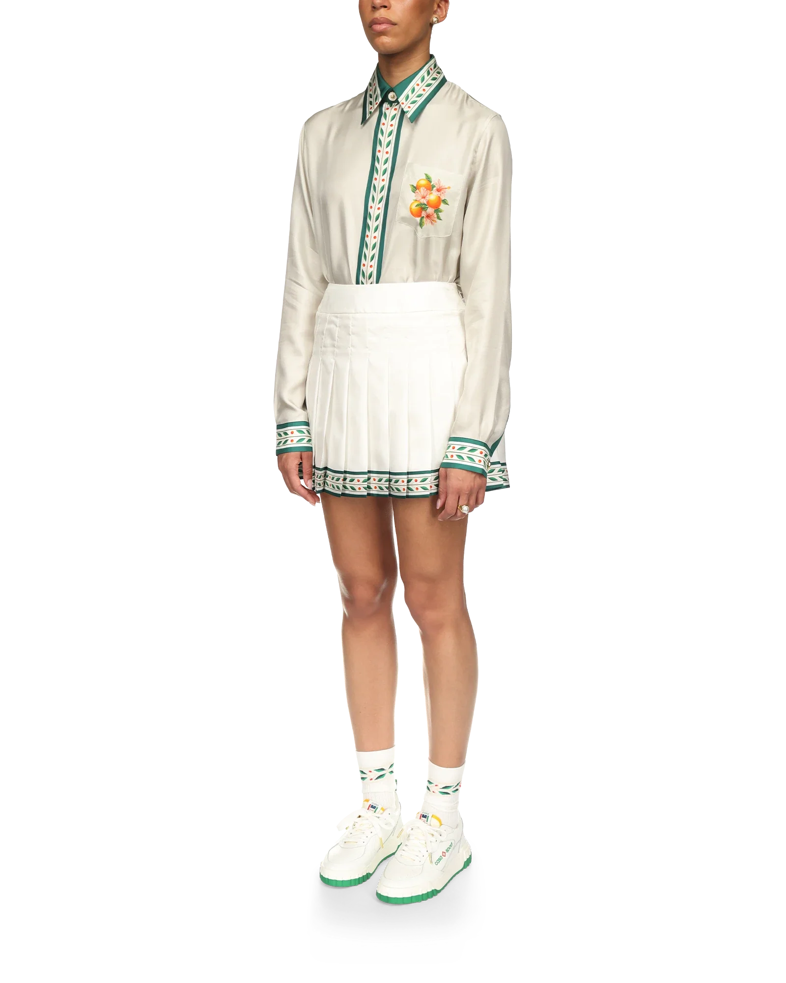 Laurel Silk Tennis Mini Skirt - 图片 3