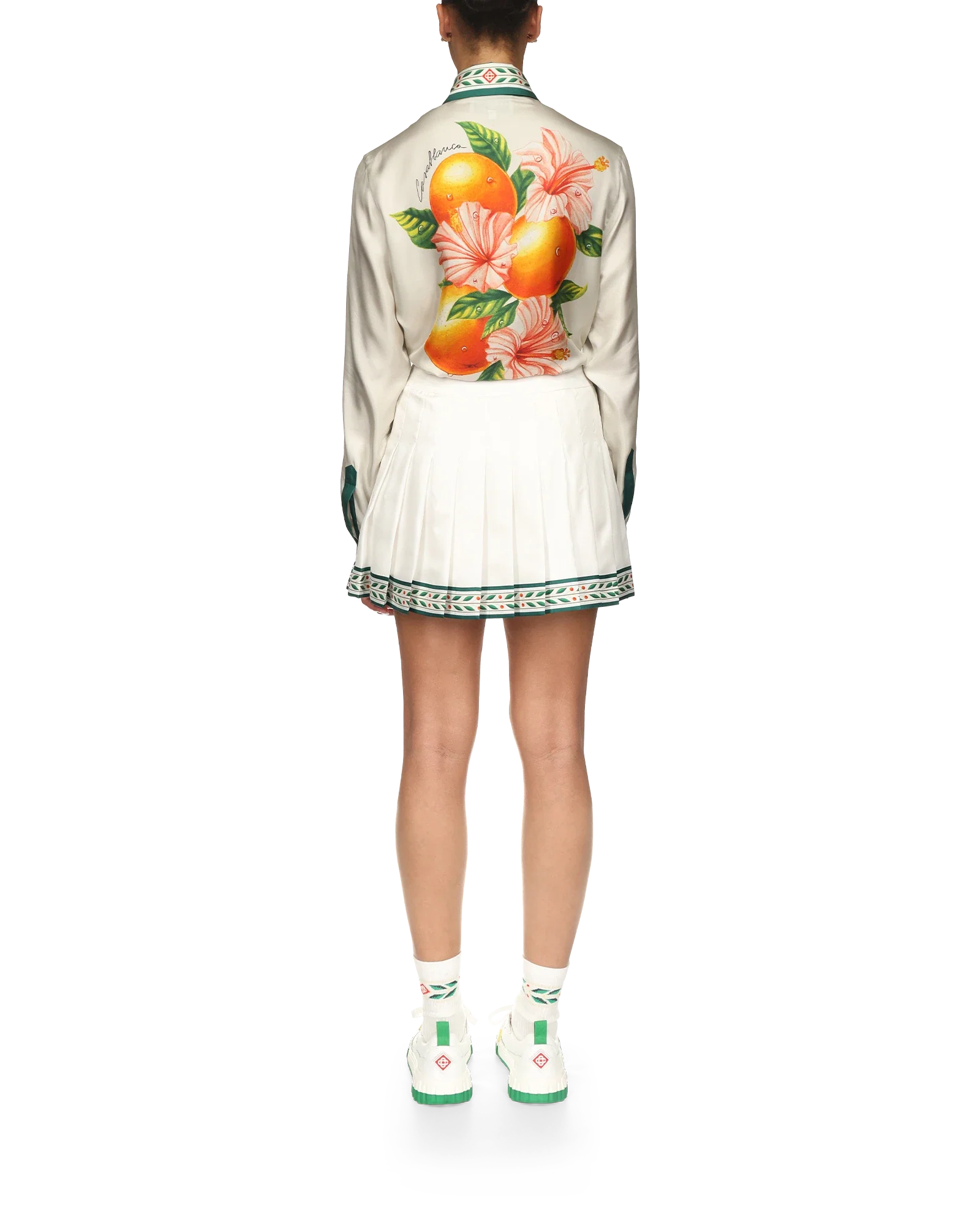 Laurel Silk Tennis Mini Skirt - 图片 4