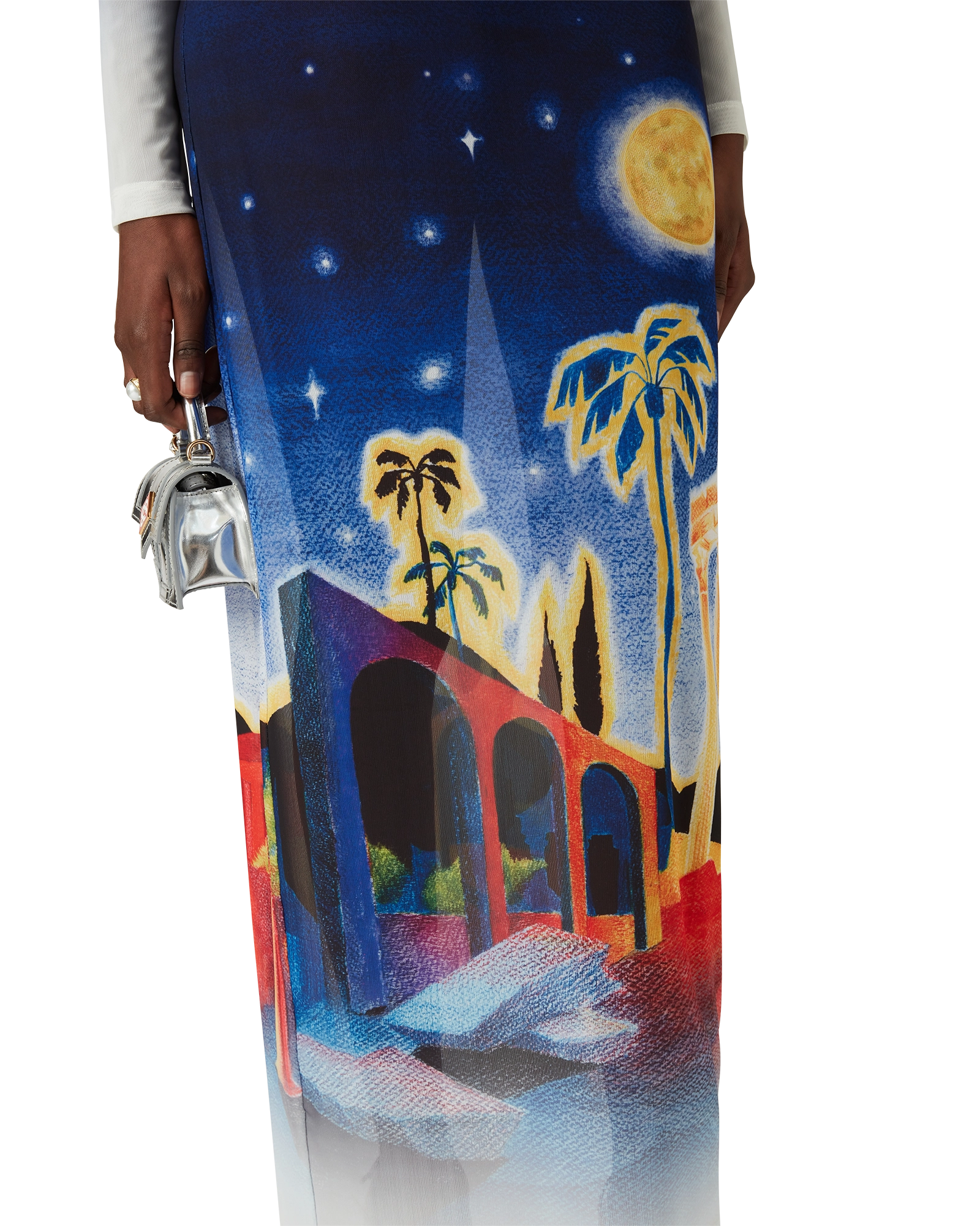 Midnight Acropolis Mesh Dress - 图片 5