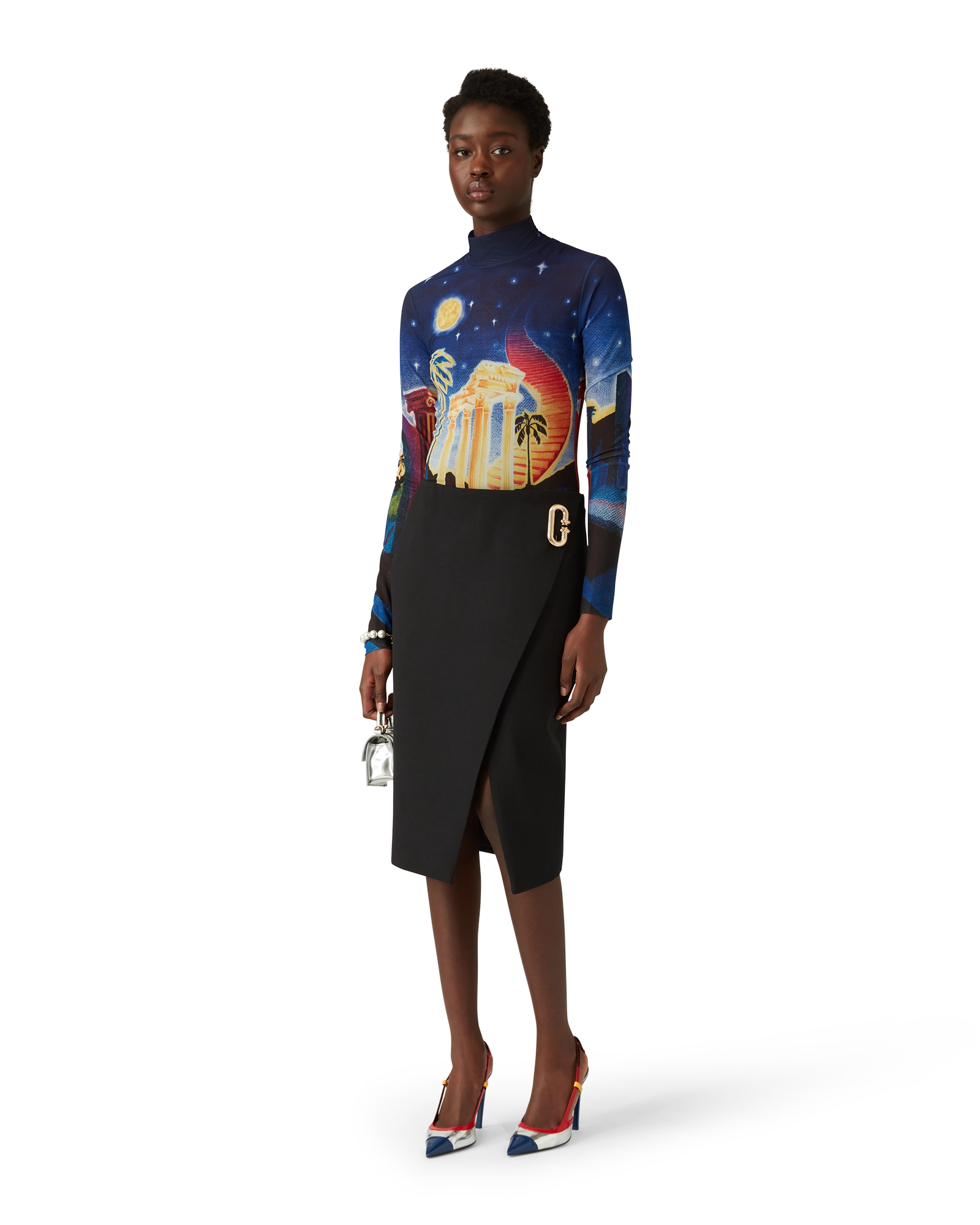 Midnight Acropolis Mesh Top - 图片 2