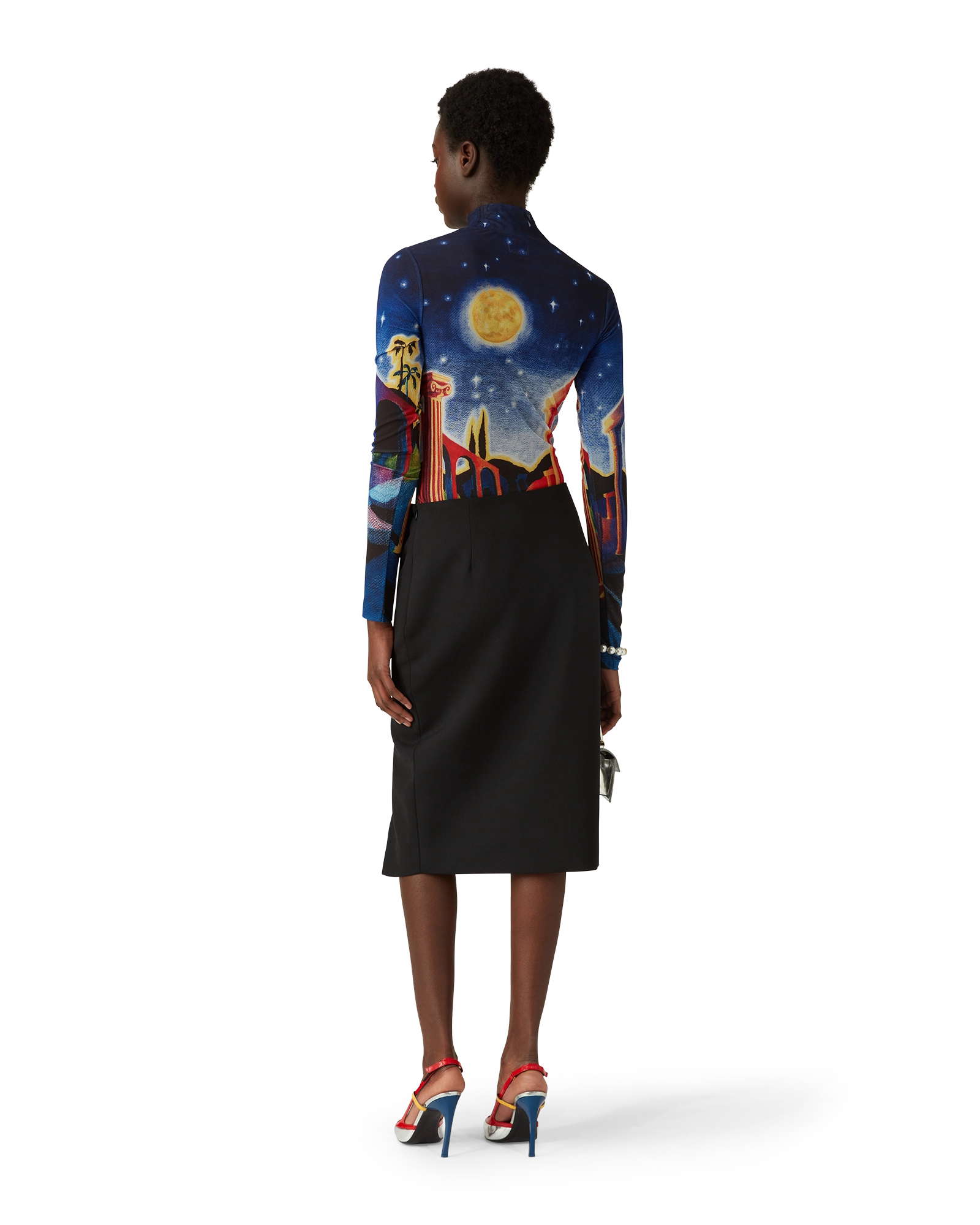 Midnight Acropolis Mesh Top - 图片 3