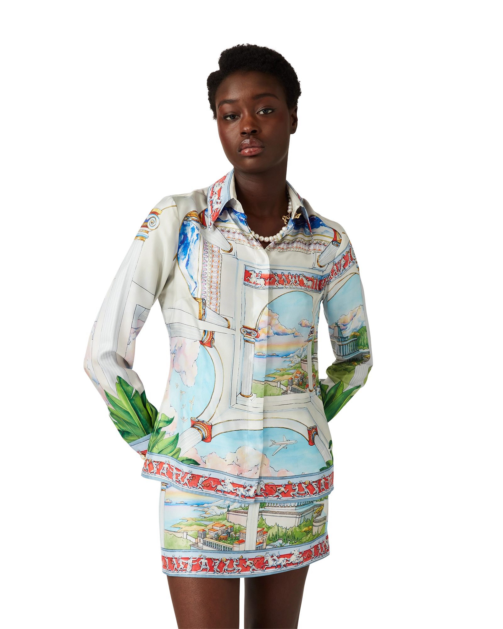 Le Passage Long Sleeve Silk Shirt - 图片 4